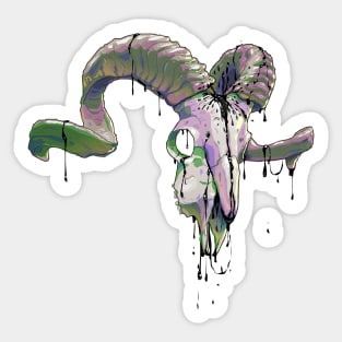 Ram Skull Sticker